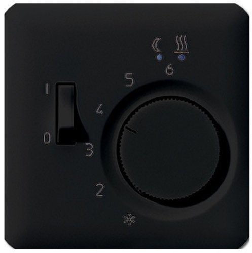 Лицевая панель Jung CD500 для терморегулятора черный фото Лицевая панель Jung CD500 для терморегулятора черный картинка